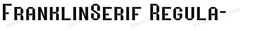 FranklinSerif Regula字体转换